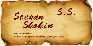 Stepan Skokin vizit kartica